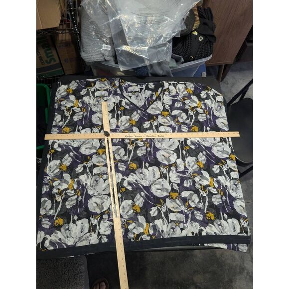 Lands End Sheer Floral Beach Kimono Cover Up Tunic Kaftan Swim Size M - Picture 4 of 4